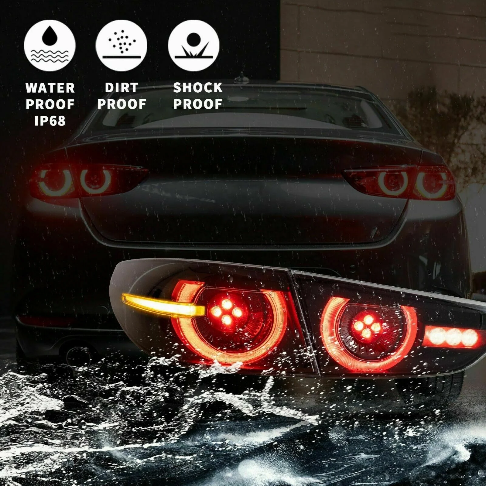 Прозрачные задние фонари VLAND для MAZDA 3 AXELA 2019
