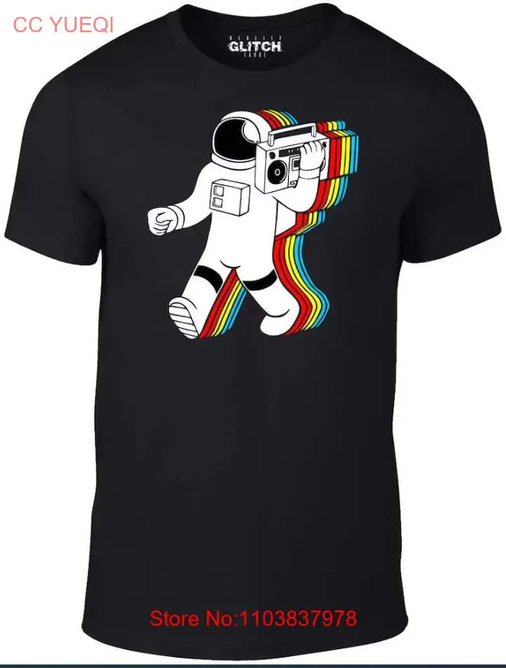 Мужская футболка Reality Glitch Funky Spaceman Astronaught