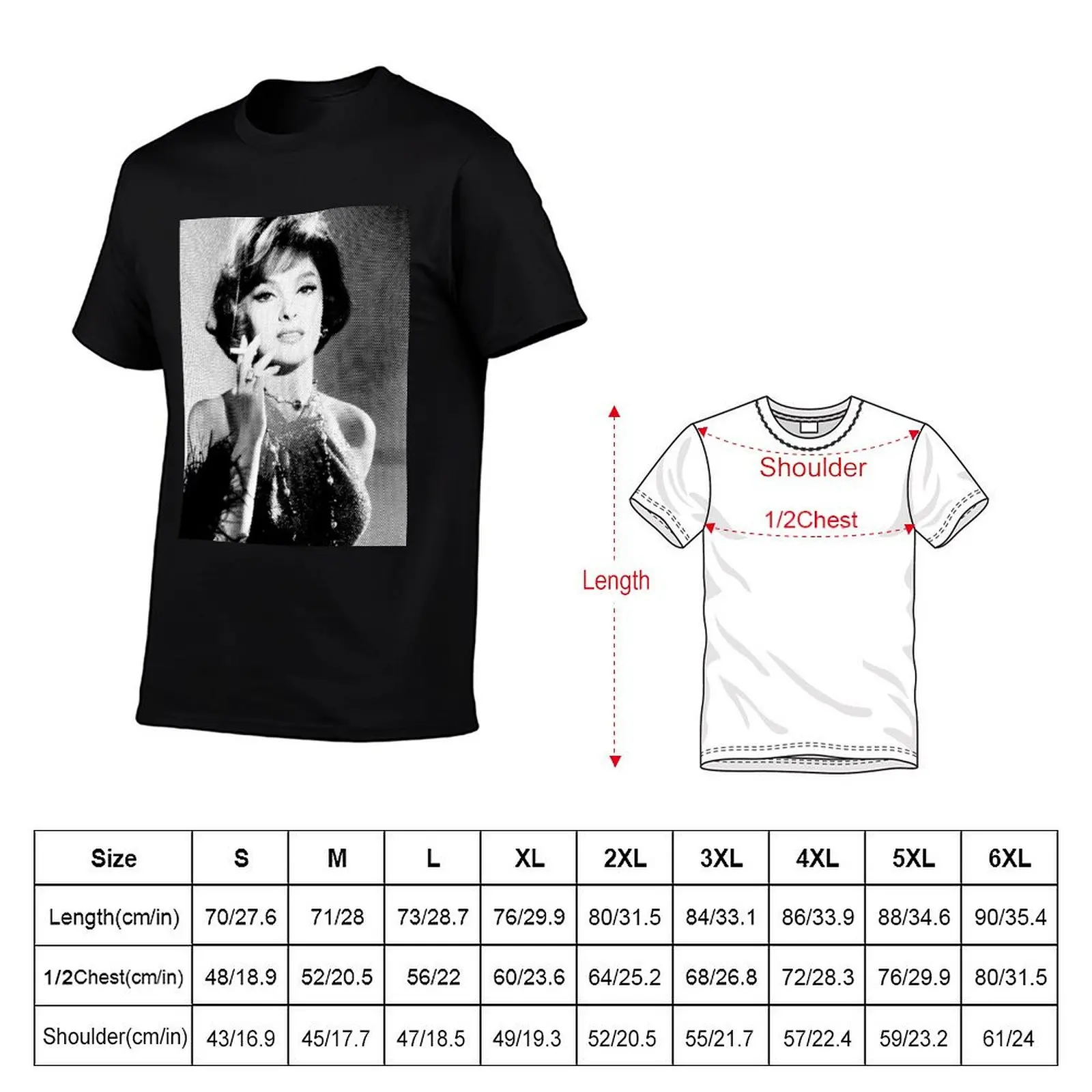 Футболка Gina Lollobrigida с черно-белым рисунком в горошек, мягкая хлопковая футболка большого размера (art.: 3920dbf0e710a) - 3920dbf0e710a