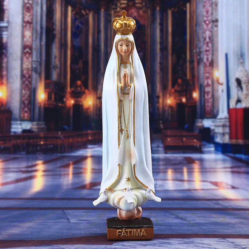 

Homhi European Virgin Mary Aesthetic Room Decor Figurine Catholicism Retro Nordic Garden Ornaments Adornos HBJ-071