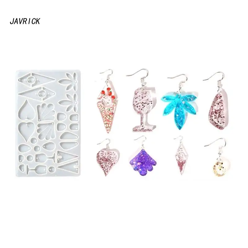 

Форма для сережек из смолы, силиконовая форма для брелока для автомобиля, подвески, украшение для дома