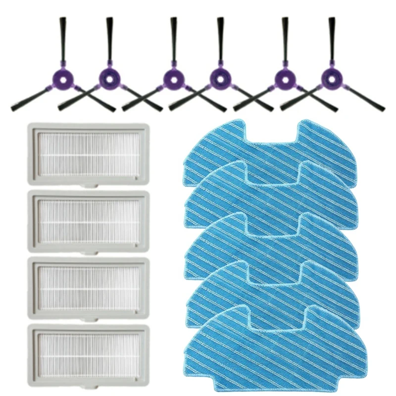 

Side Brush Filter Mop Cloth For Midea VCR08 MR09 Robot Vacuum Cleaner Parts Cloth Replacement Kit