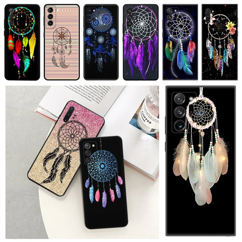 

Silicone Phone Case for Samsung M54 A24 S8 M30S M11 M21 M31 M51 M32 M12 M04 M62 M22 M52 M23 M33 M53 M13 Lucky Dreamcatcher Cover