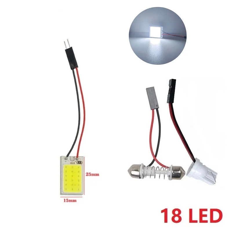 

Белый ледяной синий T10 W5w Cob 24SMD 36SMD 48SMD Автомобильная светодиодная лампа для лицензийной панели Автоматическая внутренняя лампа для чтения Багажник Festoon Light