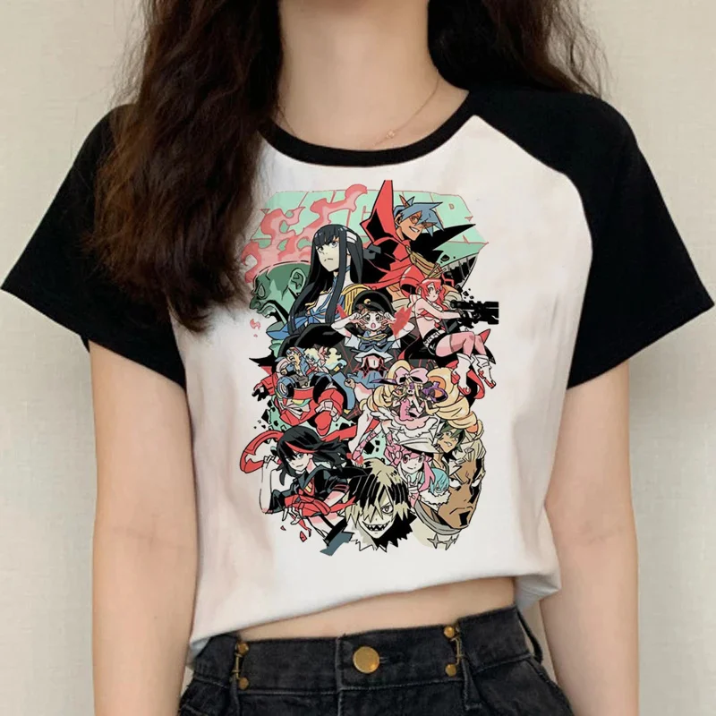 

Мужская одежда kill la kill 2022, уличная одежда Манга, топы с рисунком из аниме, одежда для пар