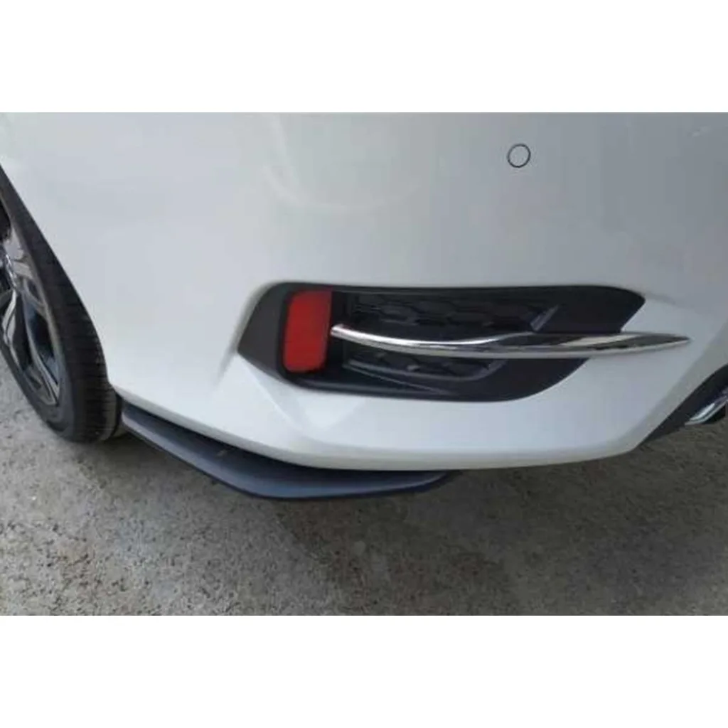 

Rear Bumper Flaps For Honda Civic 2016-2021 10.gen Rear Lip Attachment 2 Pieces Car Styling Auto Accessory Splitter Black Sport