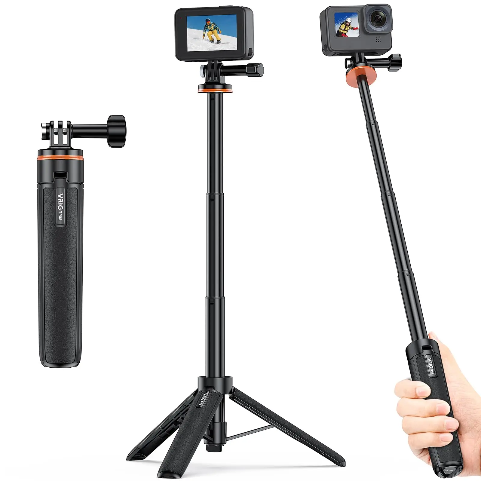 UURig VRIG TP-08 мини выдвижной штатив GoPro