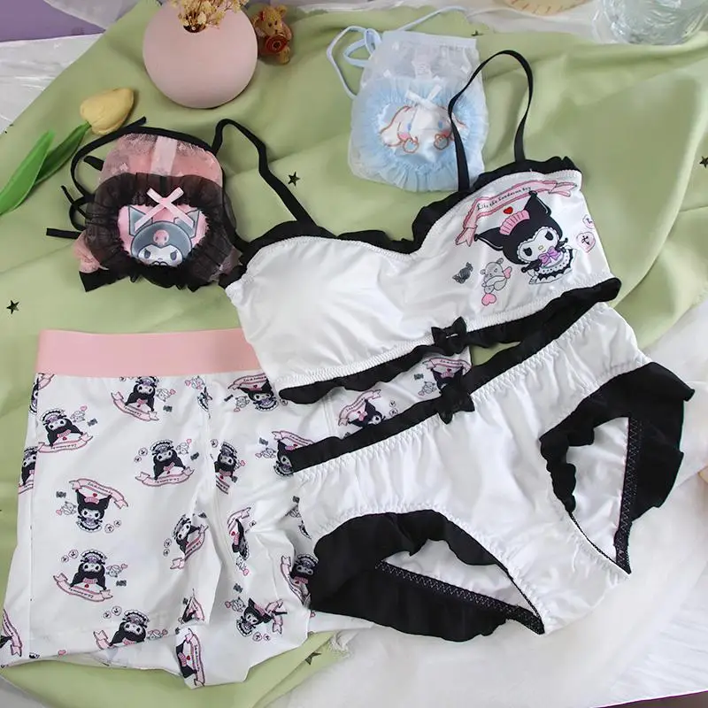 

Sanrio Kawaii Cinnamoroll Kuromi Cartoon Anime Couple Underwear Cotton Panties Comfortable Hottie Panties Couple Panties Gifts