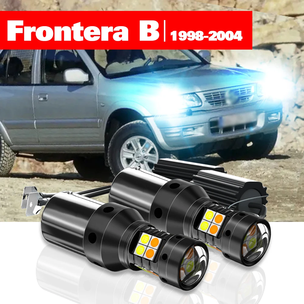 

For Opel Frontera B 1998-2004 Accessories 2pcs LED Dual Mode Turn Signal+Daytime Running Light DRL 1999 2000 2001 2002 2003