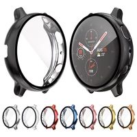 glasscase for samsung galaxy watch active2 44mm 40 mm all around cover bumperscreen protector galaxy watch active 2 44mm 40mm
