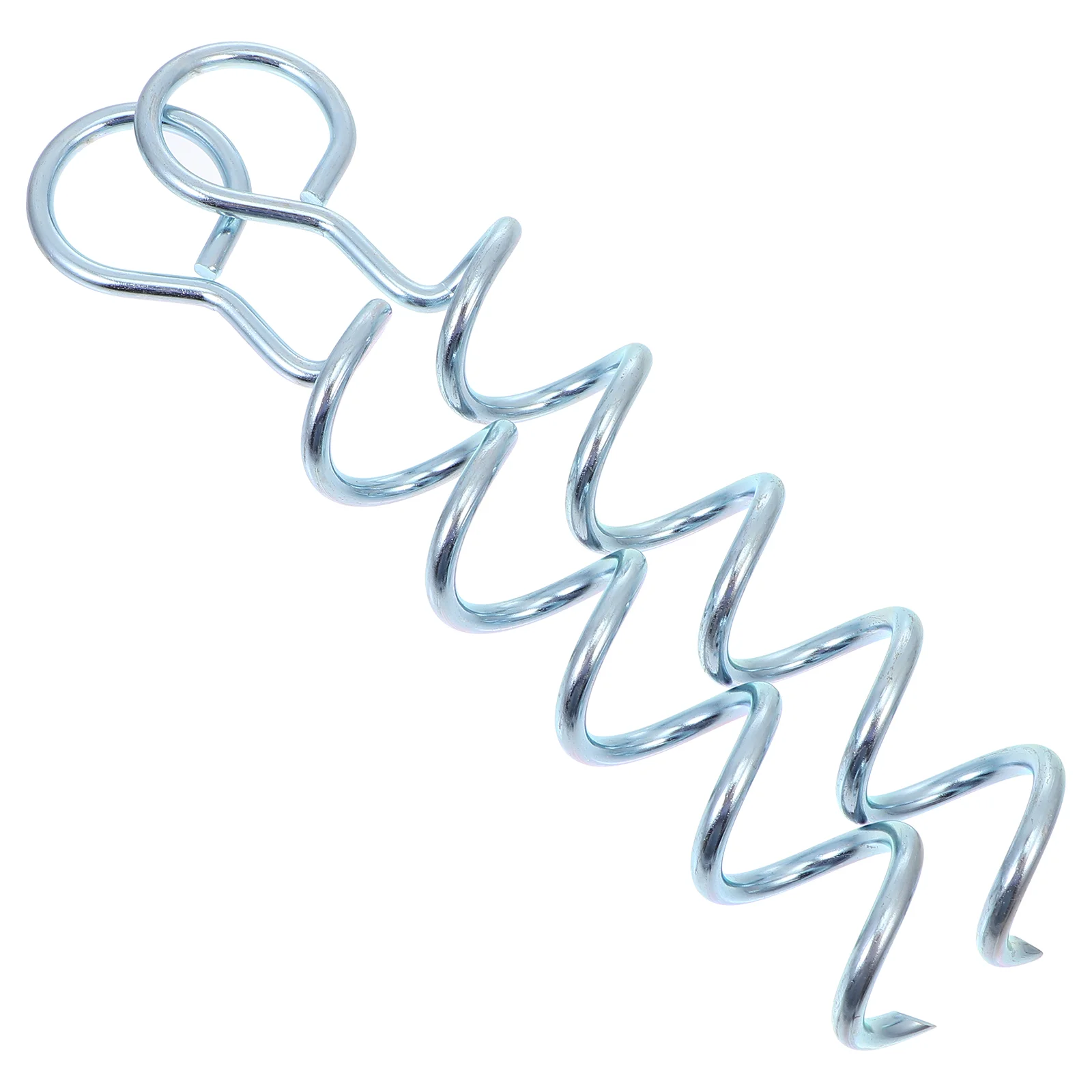 

2pcs Pet Tie-Out Stake Dog Pulling Rope Fixing Rod Outdoor Pet Spiral Stake