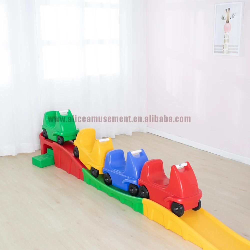 

Cute children's toy car with sliding track kindergarten indoor playground toy kid's car