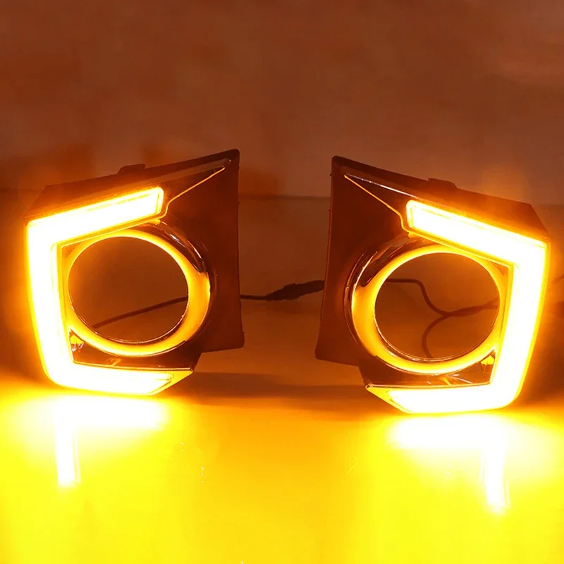 2 шт. автомобильные светодиодные дневные ходовые огни DRL для Mitsubishi Triton L200 2015 2016 2017