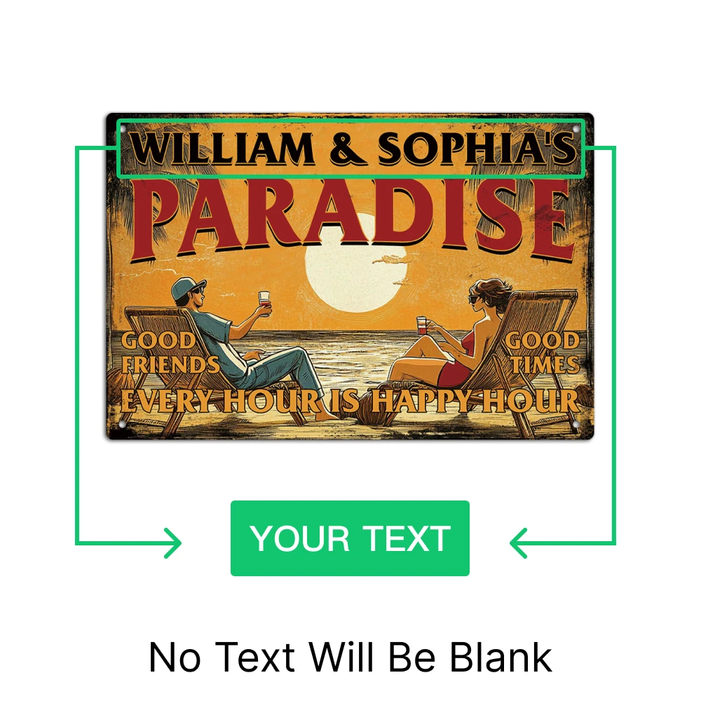 Декор Putuo на заказ металлическая жестяная вывеска хорошие друзья времена каждые