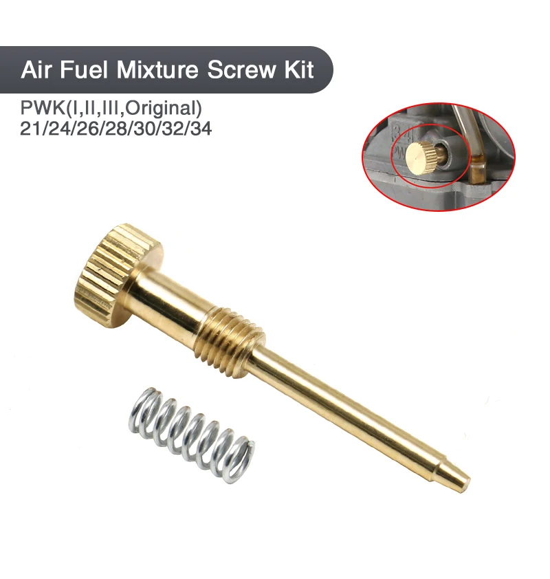 

Alconstar-Motorcycle Carburetor Air Fuel Mixture Adjusting Screw Brass For PWK 21 24 26 28 30 32 34 Carburetor Replacement Part