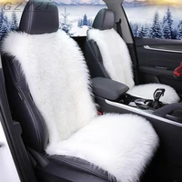 winter sheepskin wool real fur car seat cover for cars suv trucks universal soft plush real wool buck real fur car seat cushions