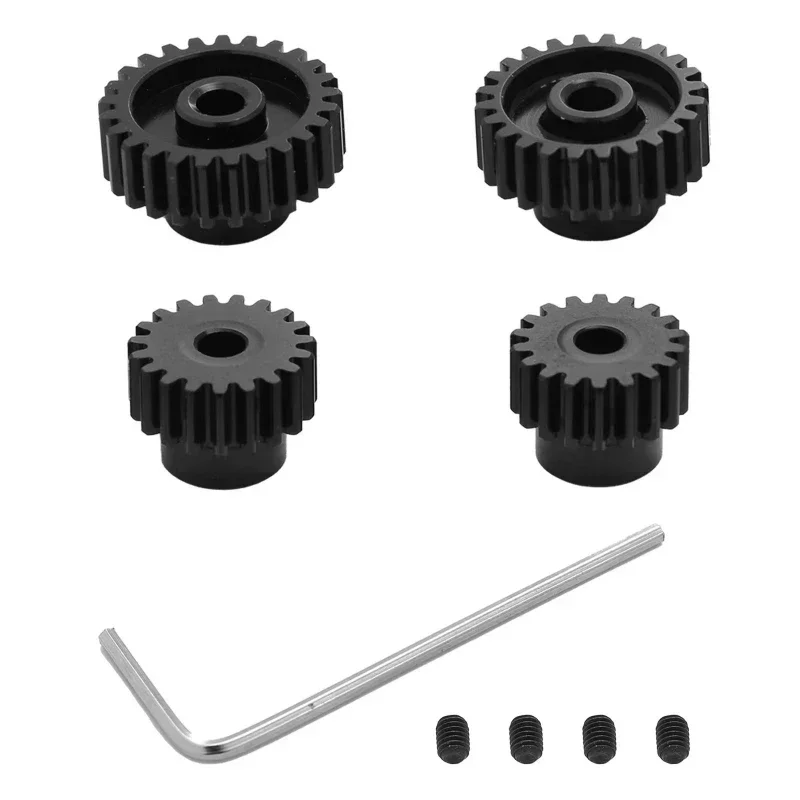 4 шт. металлическая шестерня 18T 19T 23T 24T моторная для Tamiya TT01 TT02 TB02 TA05 детали