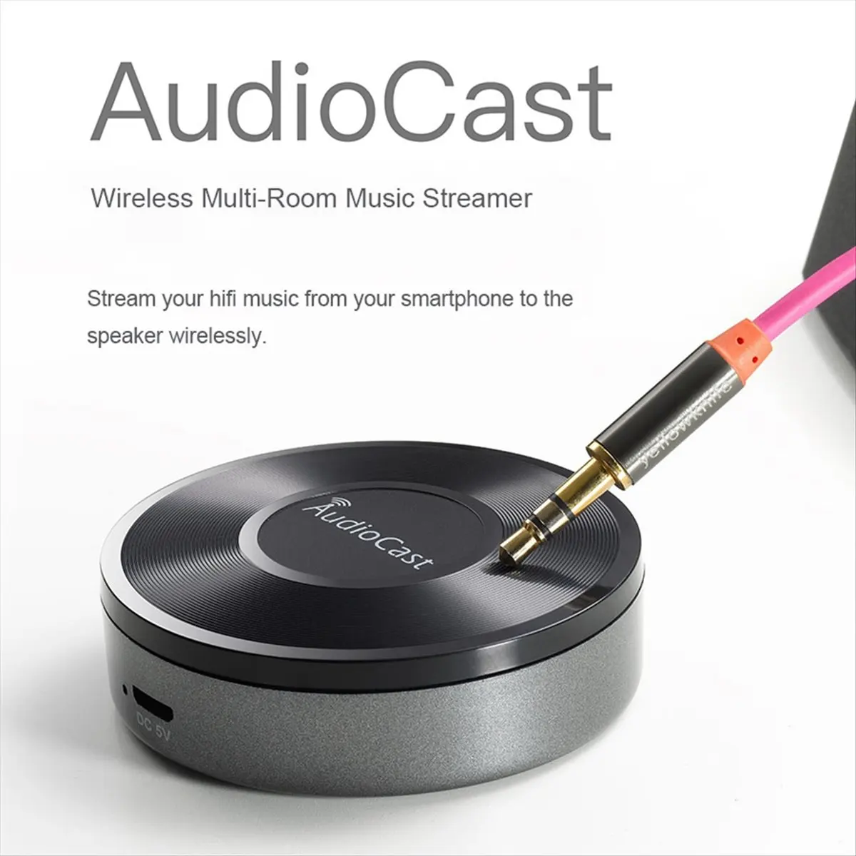 Фото 【B63C】 Беспроводной WiFi-приемник для потоковой передачи музыки Audiocast Ieast Play M5 DLNA для Airplay, аудиоадаптер для многозонального воспроизведения №3