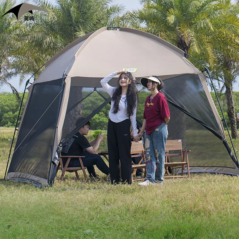 Moqi палатка для кемпинга на открытом воздухе Солнцезащитная ветрозащитная