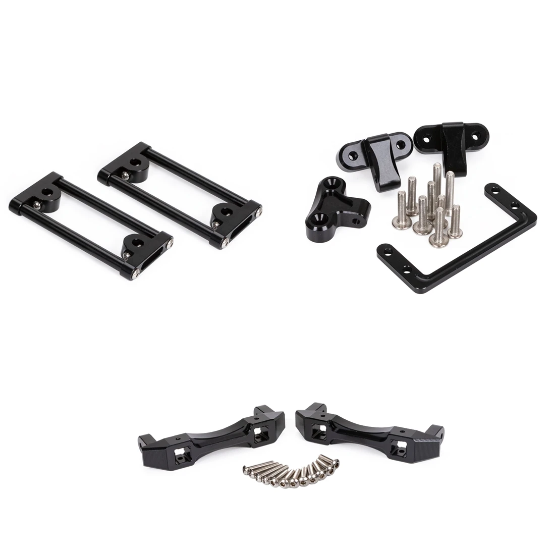 

Lower Center of Gravity LCG Chassis Bumper Mount & Servo Mount & Beam for 1/10 RC Crawler Axial SCX10 I II III Upgrades
