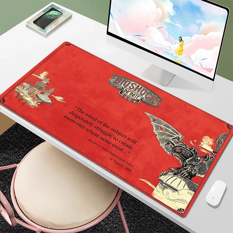 

Bioshock Pad on the Table Mousepad Gamer Cabinets Mouse for Computer Accessories Gaming Pc Desk Mat Mausepad Deskmat Mats Mause