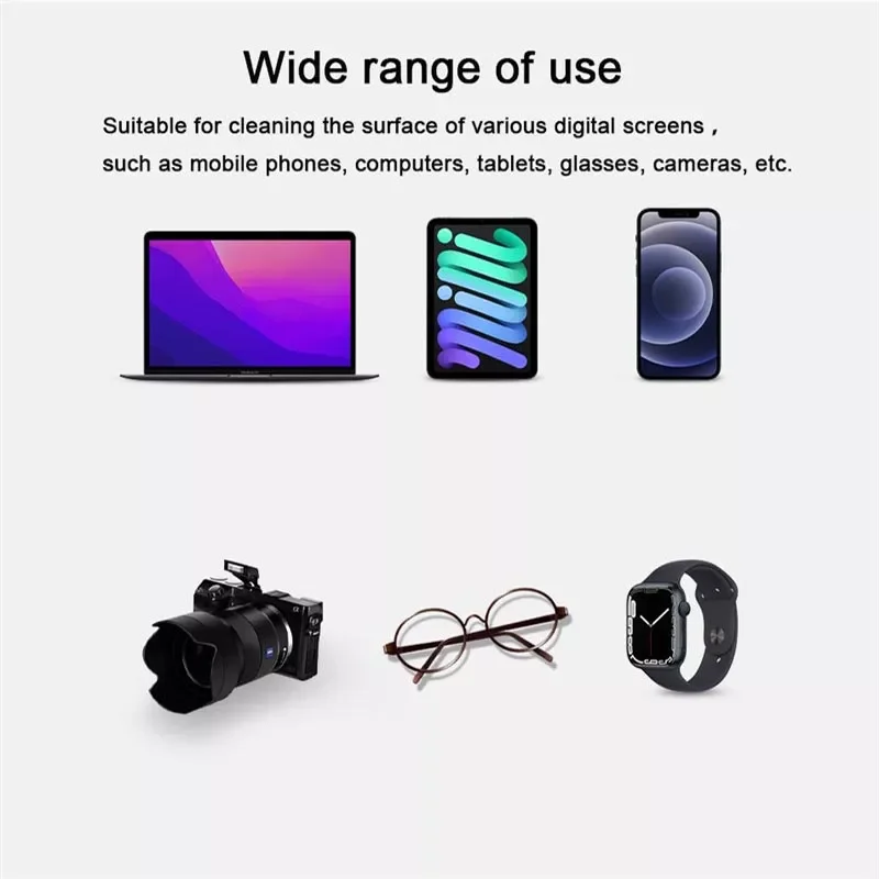 Двухслойная полировальная ткань из микроволокна для iPhone iPad Macbook iMac Watch Pro iPod