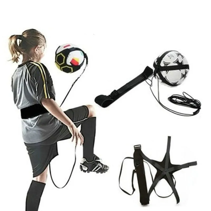 Мешок для тренировки футбола с эластичным ремнем для детей Soccer Ball Juggle Bag Children Auxiliary Circling Belt Kick Solo Practice Elastic Football Kids Training Equipment.