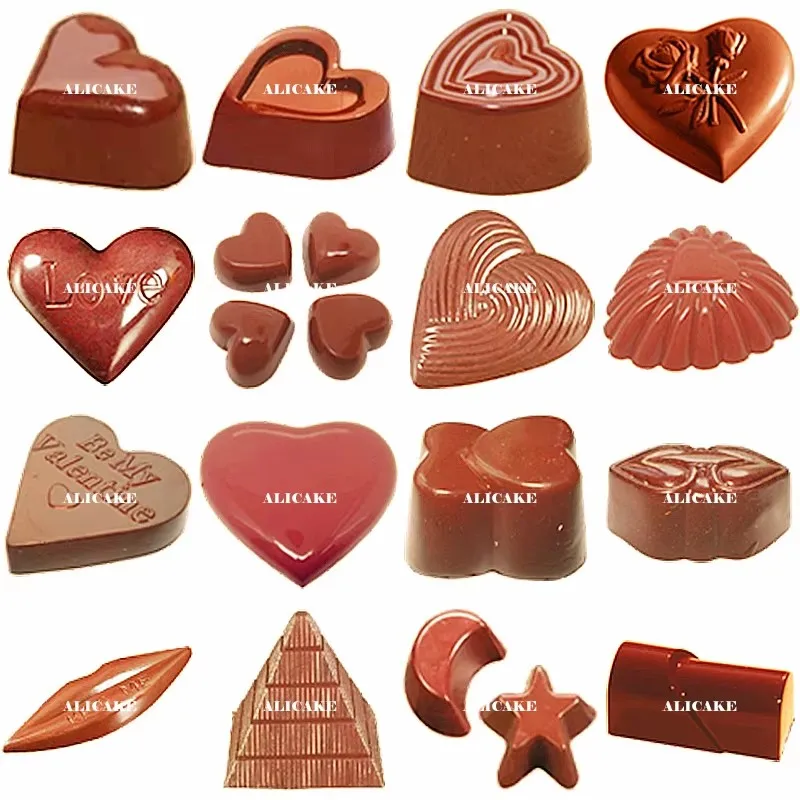 1 шт. форма для шоколада поликарбонат сердце конфеты кондитерские изделия