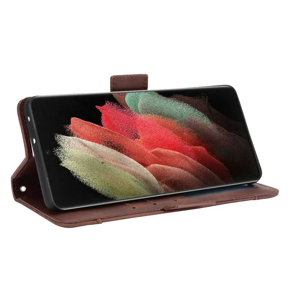 S21 S 22 Ultra 5G Flip Case Removable Card Leather Cover for Samsung Galaxy S22 Plus Case Samsung S 21 FE S20 Wallet Etui Coque