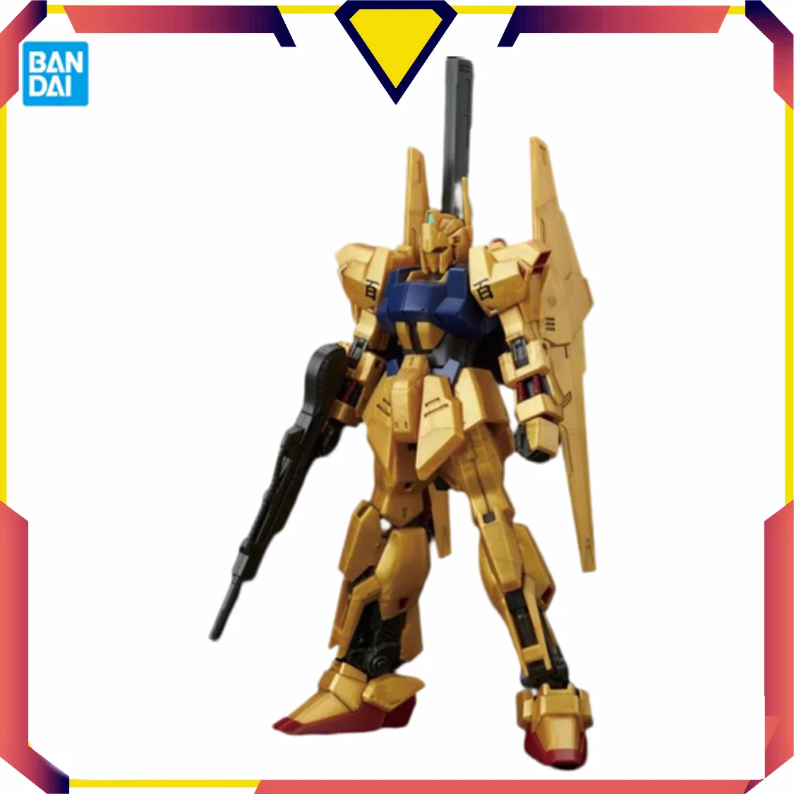 

Original Bandai Anime Peripheral HGUC 200 1/144 Hyaku-Shiki Hundred-style Newborn Edition Gundam Assembled Model Birthday Gift