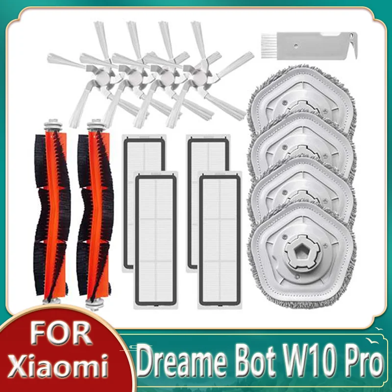

Запчасть для XiaoMi Dreame Bot W10 Pro/самоочищающаяся робот-пылесос основная щетка боковая щетка HEPA фильтр Швабра колодки Прямая поставка