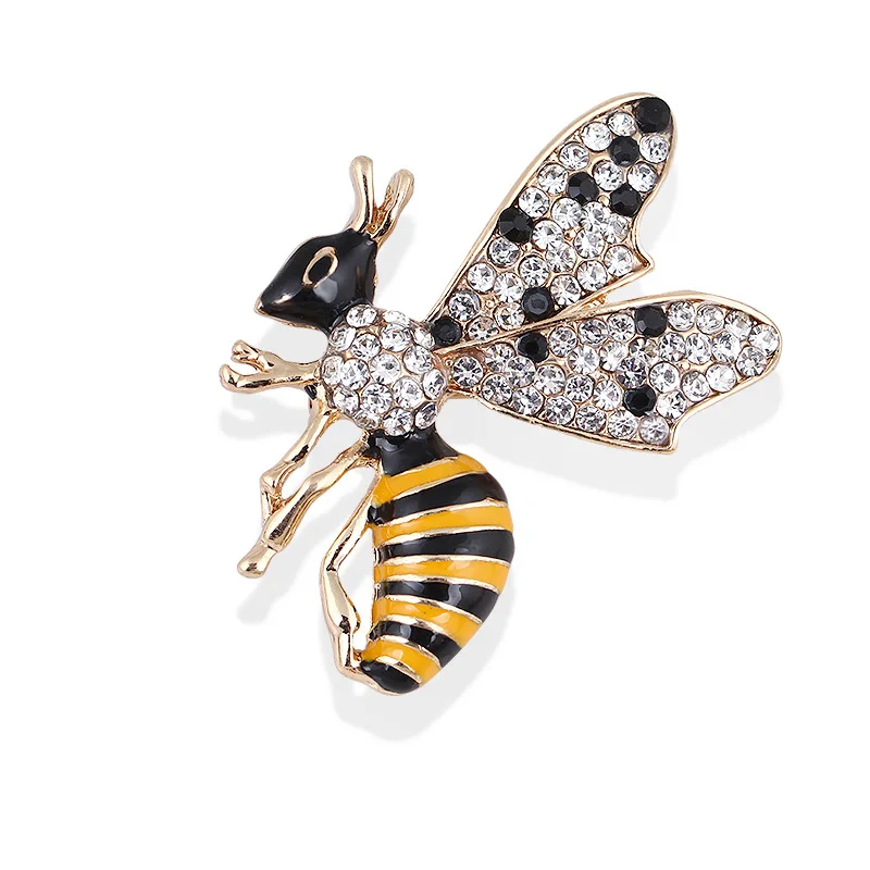 

TULX Insect Bee Brooches Pins Metalicos Enamel Pins Metal Insect Brooche Banquet Broche Gift Hat Scarf Collar Cuff Pins