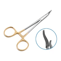 gold handle needle holding scissors nasal needle holder clip needle pliers clip insert double eyelid embedding beauty