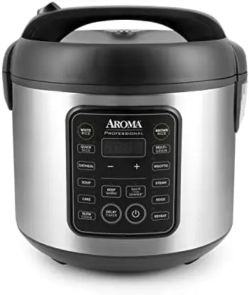 

ARC-994SB Rice & Grain Cooker Slow Cook, Steam, Oatmeal, Risotto, 8-cup cooked/4-cup uncooked/2Qt, Stainless Steel Rice cook Foo