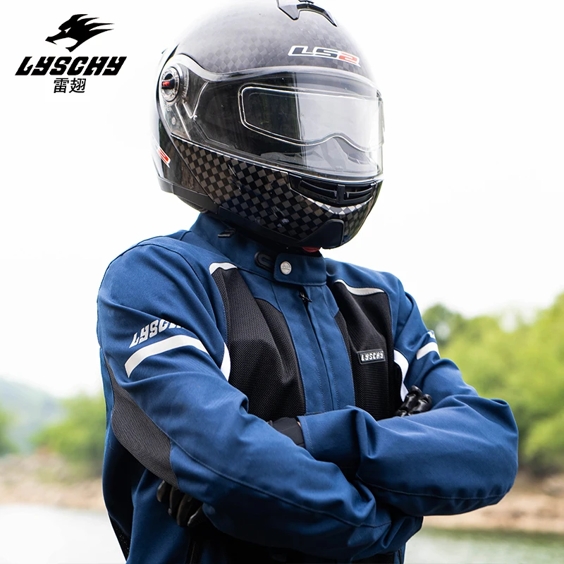 Women Men Summer Breathable LYSCHY LY-2027 Motorcycle Jacket Mesh Motocross Racing Jersey Anti-Fall Body Protection Riding Cloth enlarge