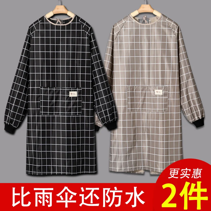 

Long sleeved apron, home kitchen protective clothing, blouse, female blouse, waterproof and oil proof sleeve, worn by adults for