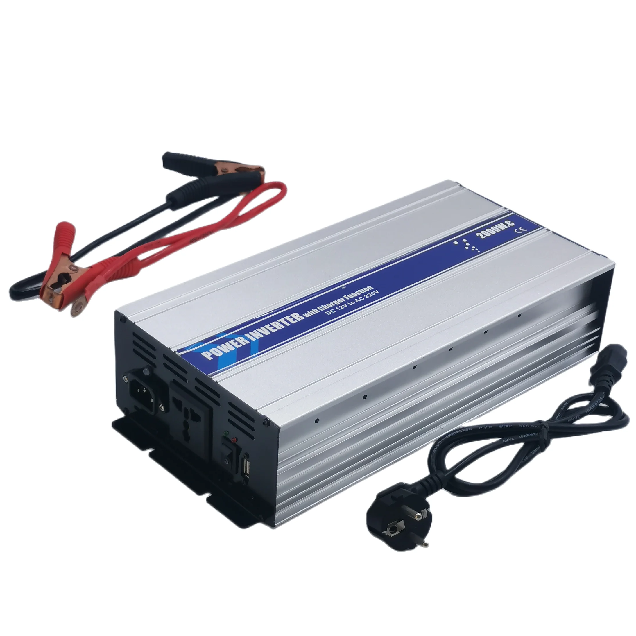 

2000w home solar inverter DC TO AC 12V 24V 48V to Ac 110v 220v with 20A Charger function inverter