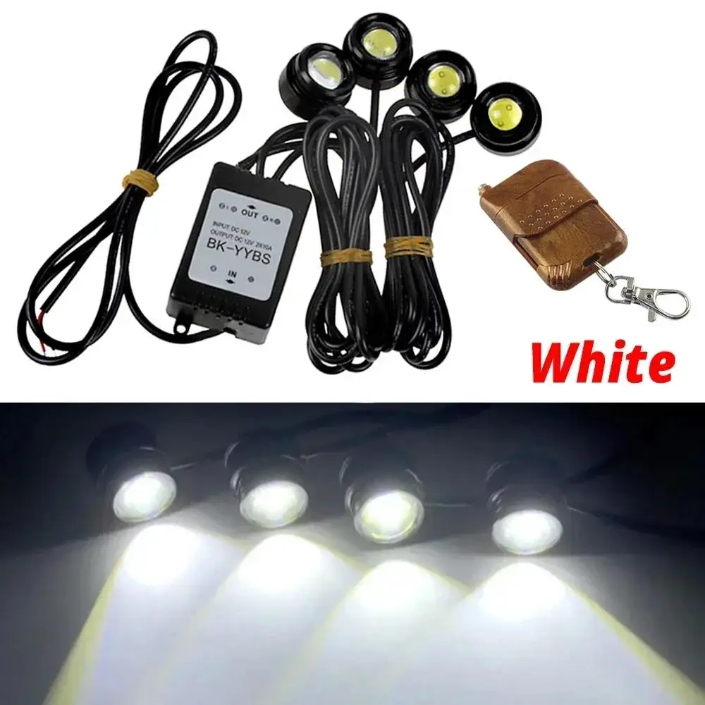 

Универсальный Автомобильный Стробоскоп 4-в-1 С Дистанционным Управлением, Дневные Ходовые Огни LED «Орлиный Глаз»