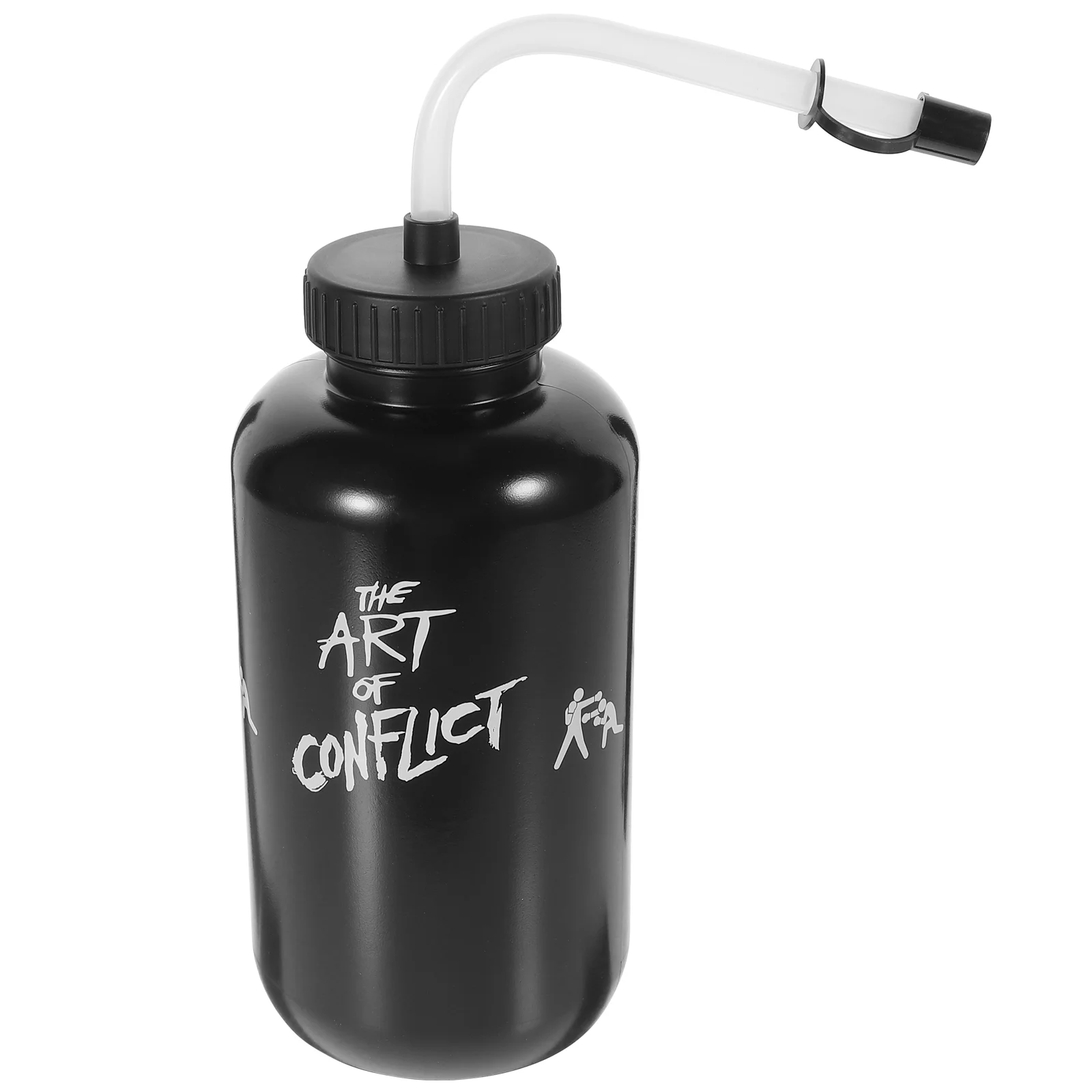 Бутылка для воды с длинной соломой пластиковая бутылка вратаря боксерская 1 литр