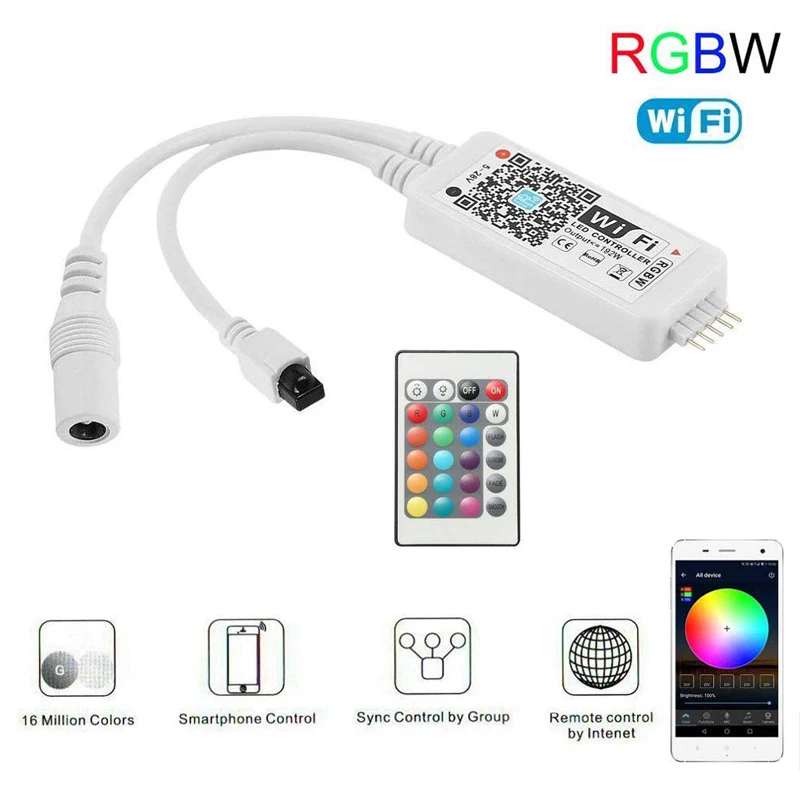 5 в 12 В 24 Wi-Fi светодиодный контроллер Magic Home RGB RGBW RGBWW для светодиодной ленты 5050 2835 5630