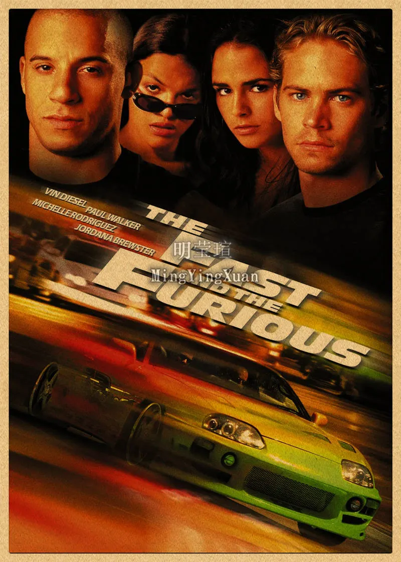 

Постеры «Форсаж» из крафт-бумаги