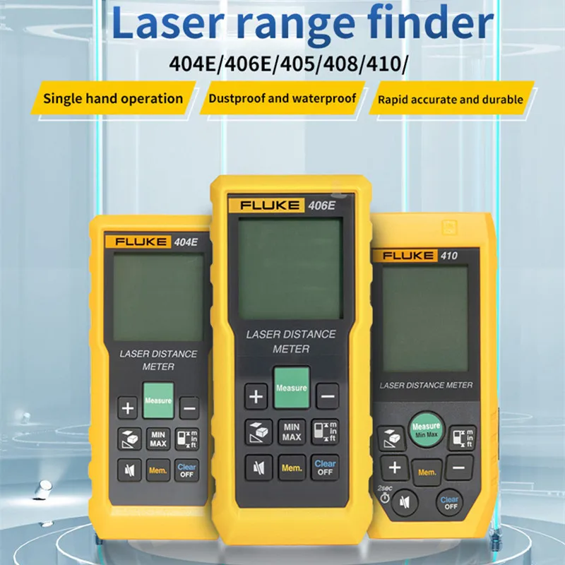 

Fluke 404E 406E 405 408 410 Laser Rangefinder 40m/50m/60m/80m/100m Electronic Ruler Laser Distance Meter ,Waterproof Drop-proof