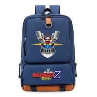 anime backpack mazinger z boys girls students school bag daily travel backpacks large capacity laptop bookbag mochila