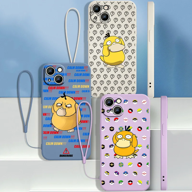 

Чехол Psyduck для Apple iPhone 13 12 11 Pro Max mini XS XR X 8 7 6S 6 Plus