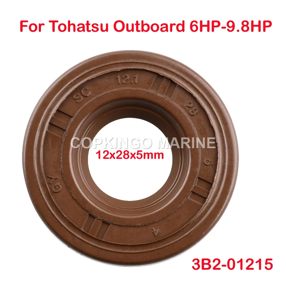 2 шт. масляное уплотнение для лодки 3B2-01215 подвесного мотора Tohatsu 6-9. 8hp 2T 4T 3B2-01215-0 M