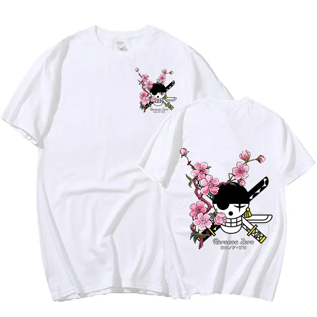 2022 Summer New Roronoa Zoro Print T Shirt Women Men One Piece Anime Tee Shirt Oversized New Unisex T-shirts Streetwear Cosplay 3