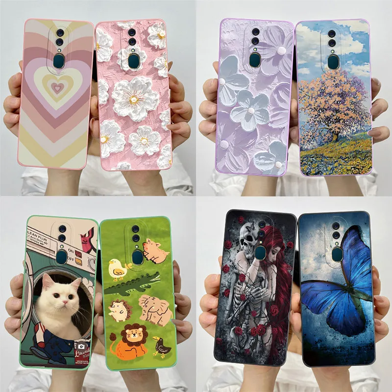 Мягкий силиконовый защитный чехол-накладка с принтом для OPPO F11 A9X чехол телефона