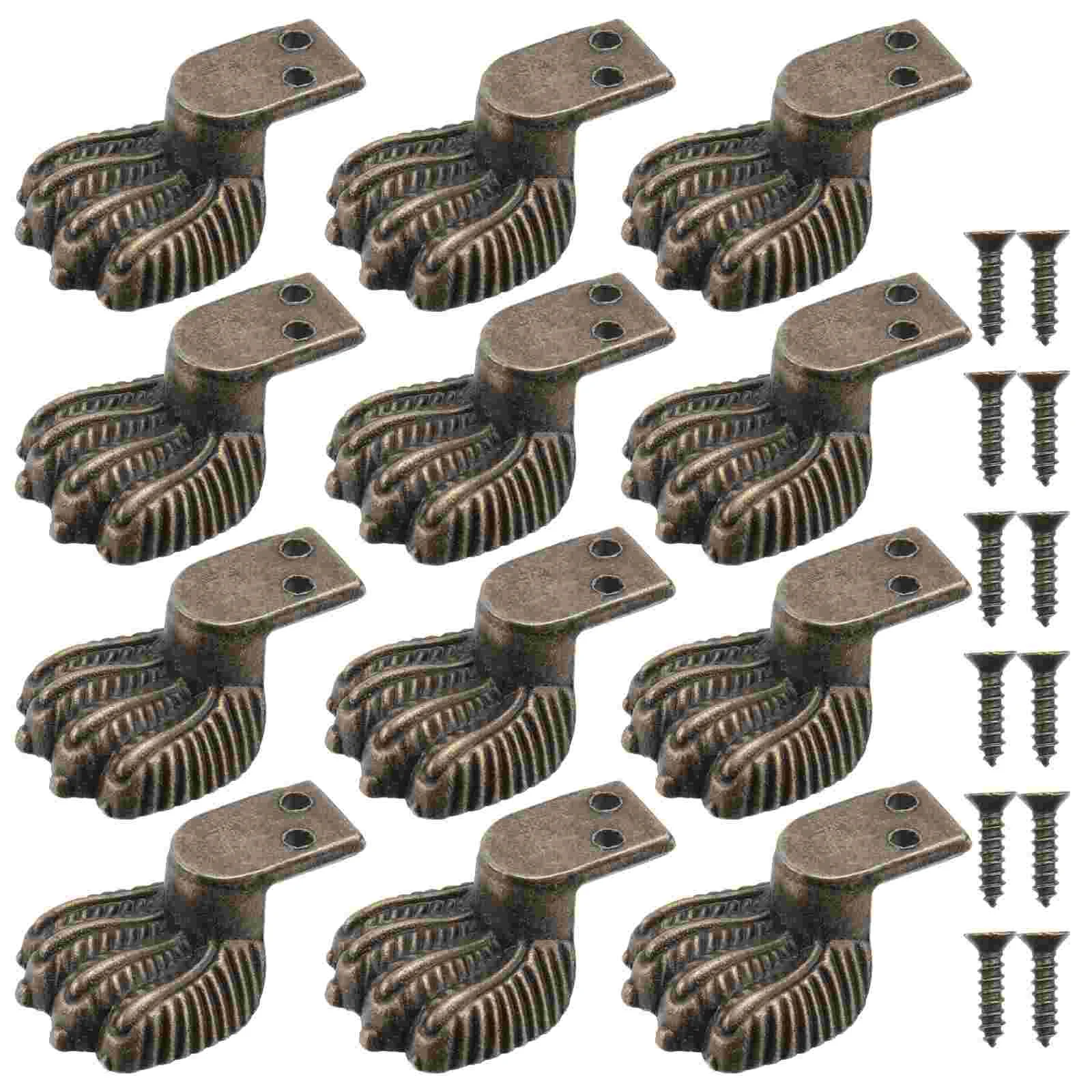 

12pcs Creative Durable Delicate Useful Furniture Foot Protector Furniture Supply Wooden Box Foot Base