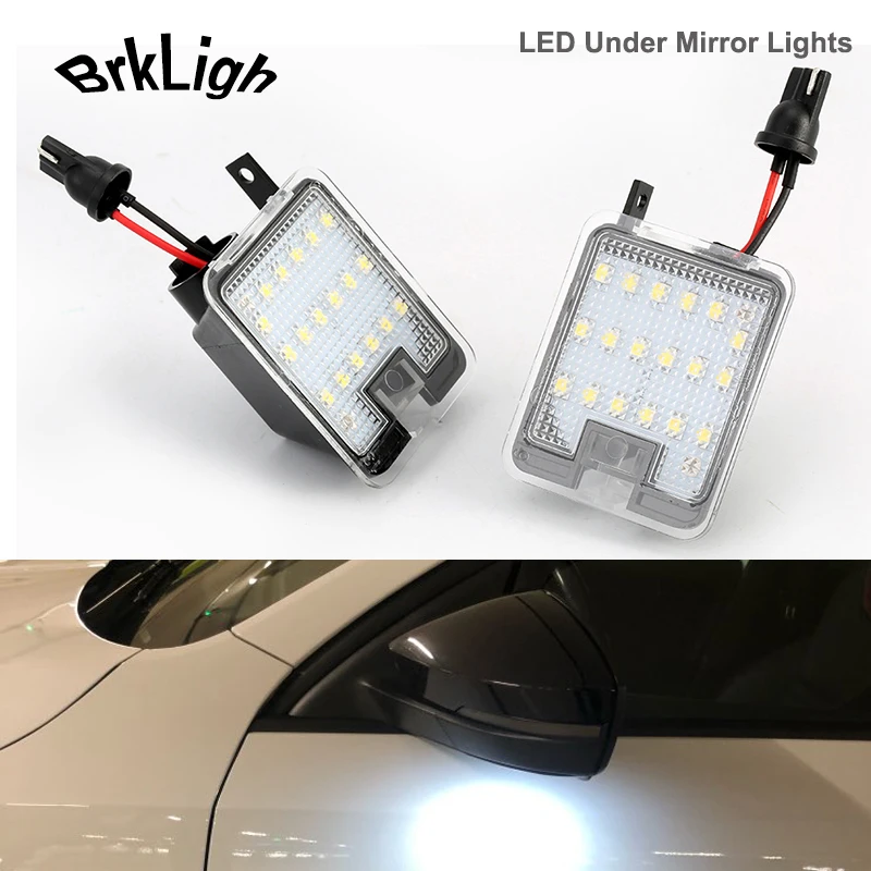 

2Pcs LED Under Side Mirror Light Puddle Courtesy Lamps For Ford Focus 3 Escape Mondeo Kuga C-Max Galaxy S-Max Canbus Car-Styling