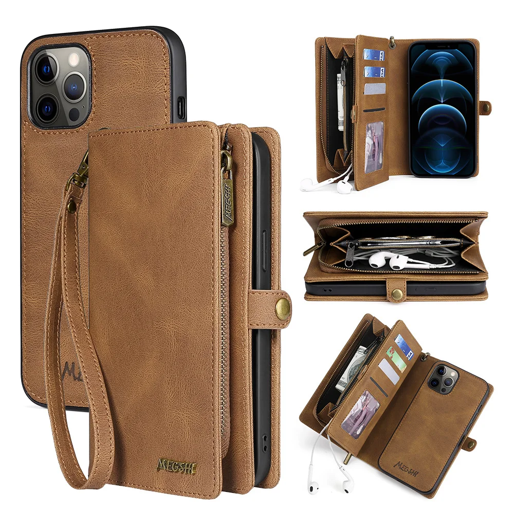 

Чехол-бумажник из искусственной кожи для iPhone 11 Pro ProMax SE2020